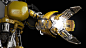 Aech, Jama Jurabaev : Another character I designed for Ready Player One is Aech.

This character had to be a mechanic who can assemble and repair things.

The idea was that Aech can replace his hand or entire arm with different gadgets what would help him