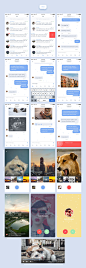 Burble Mobile UI Kit : Burble is not just a template, it is the first interactive ready chat UI Kit. With Burble you can have a full chat app in no time. 50+ handcrafted colorful Sketch screens that you can easily link together to have a well designed, fu