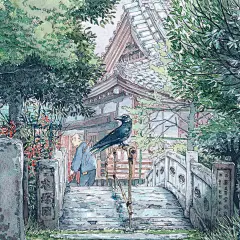Mateusz日本东京小店水彩建筑 (35)