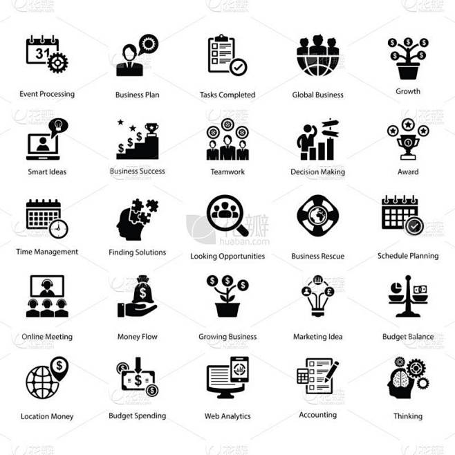 项目管理标志符号图标