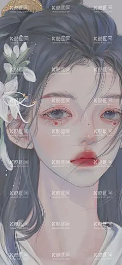 国风古装美女卡通画  - 源文件下载【酷图网】动漫女性,人物水彩画,动漫人物,动漫,卡通画,人物画,卡通角色,水彩画,艺术画,绘画,美女画像,美女