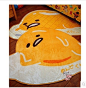 日本蛋黄哥gudetama懒蛋蛋超大地垫卧室垫儿童爬行垫宠物垫子-淘宝网