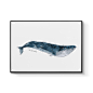北欧风格海洋蓝鲸
