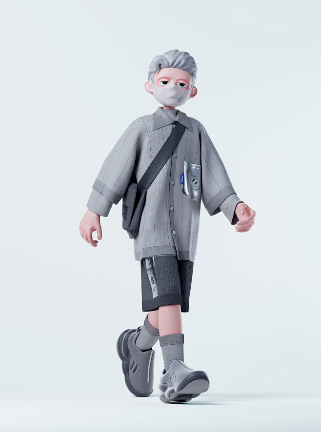 Masked boy
E- van
