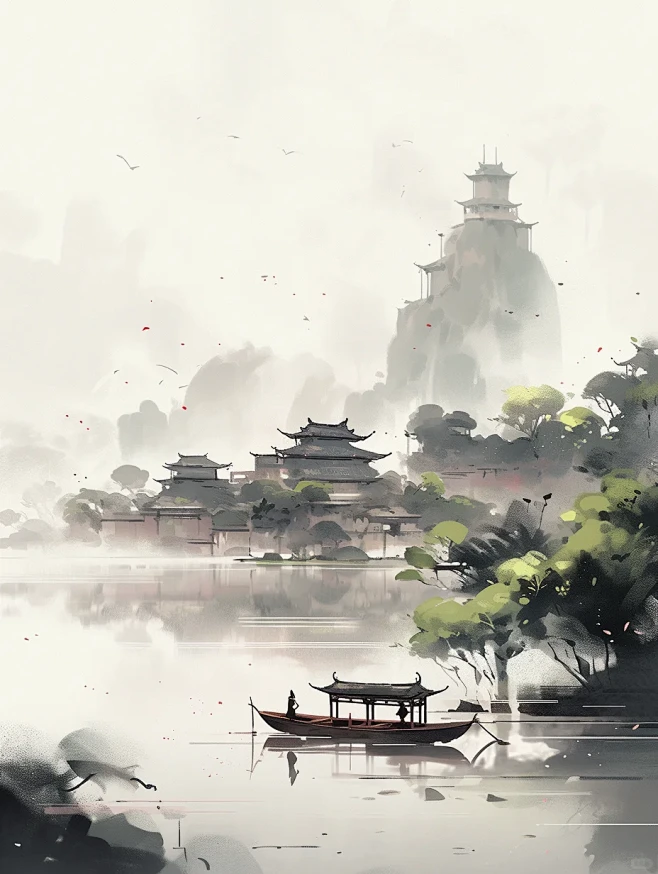 国风壁纸｜天青色等烟雨 而我在等你