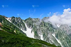 日本北阿尔卑斯山的四郎马山