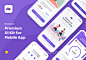 高品质健康健身移动APP应用程序UI界面设计工具包 Momotaro UI Kit :  