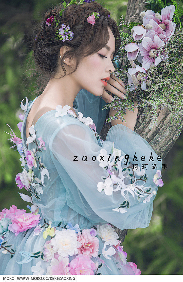 造型师张珂作品花仙子