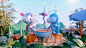 3d cartoon animation 3D Cartoon IP Box horse c4d car dragon boat festival Food  Mascot Maxon Cinema 4d WULING
