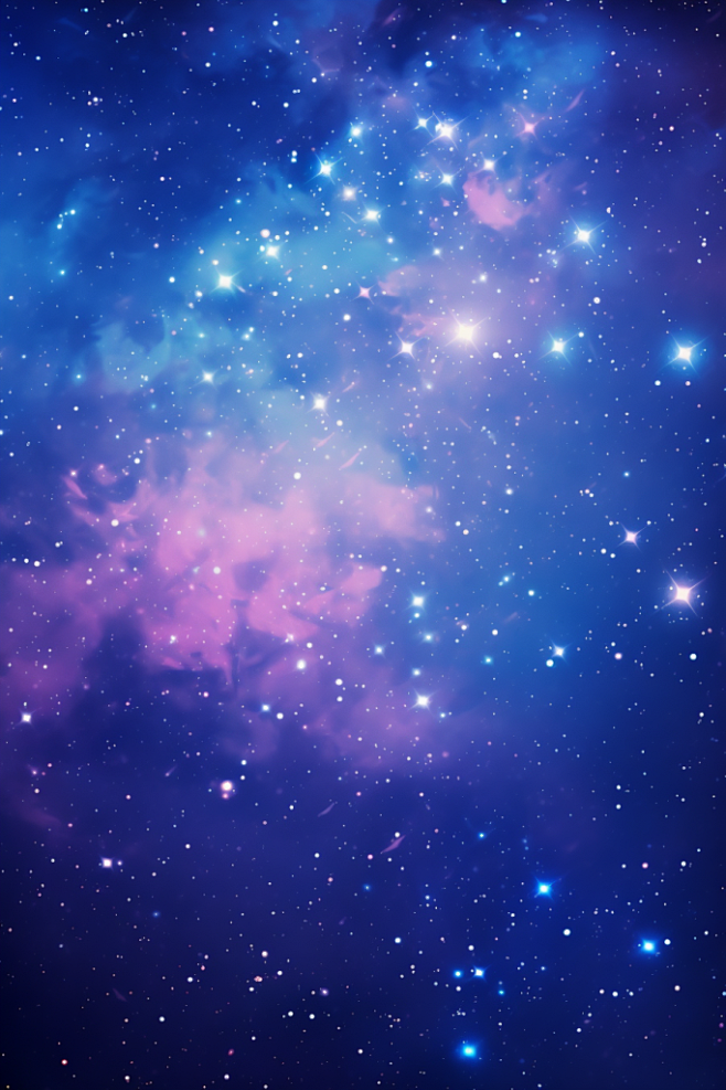 神秘宇宙星空背景星光璀璨插画图片