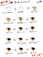 #绘画参考#  日系风眼睛的绘制过程 ​​​​