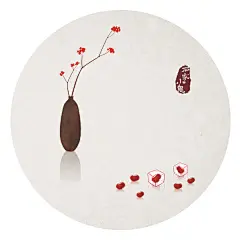 竹间系列——相思豆-石家小鬼__涂鸦王国插画