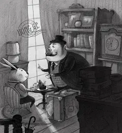 -插画家园-插画家园黑白稿-插画家园一张很花心思的线稿啊！[可爱]-插画家园