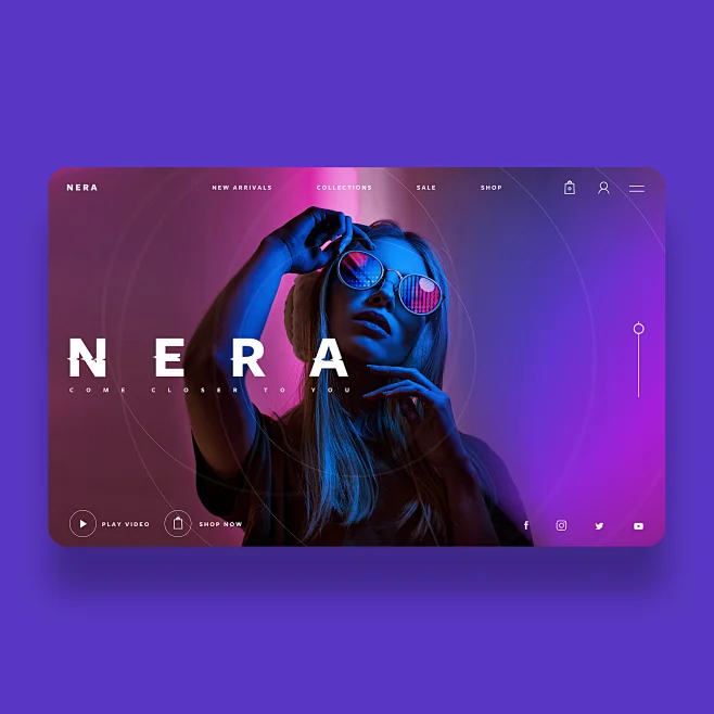 Nera Sunglasses Ui/Ux Design Concept : Here's a few shot of a current concept for Stylish sunglasses