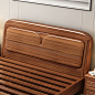 北尚中式全实木床1.8米柚木双人床婚床主卧1.5米现代简约卧室家具