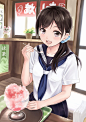 冰凉的救世主♡刨冰特辑 : 草莓、蜜瓜、芒果、葡萄、蓝色夏威夷……上面浇着五颜六色的糖浆的刨冰看起来真是可爱。碎冰在夏天强烈的阳光照耀下闪闪发光，真是太美了。刨冰不仅看着可爱治愈，吃起来更是冰爽甜蜜，简直可以称之为夏天的救世主！这次，就为大家送上描绘了刨冰的插画作品特...