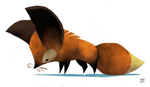 Fox by sketchinthoug...