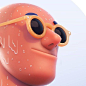 Don't skip the sunblock! It's hot af . . . #design #3d #2D #illustration #animation #sunglasses #sunglasses #weekend #modo #thefoundry…