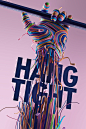 Hang Tight : This an experimental personal project, exploring technique, colour, and texture. Taking a simple idea and seeing where I can take it. Hang tight, you'll get there in the end.