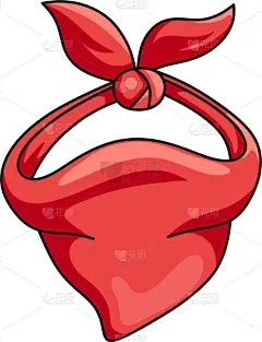 牛仔,白色,分离着色,红色,围巾,花色丝质大手帕,脖子,披肩,纺织品,面具