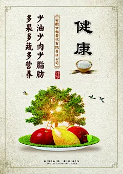 最新原创食堂文化宣传海报