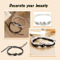 THETAG 2 Matching Yin Yang Adjustable Cord Bracelet Friendship Bangle Couple Bracelet Personalised Bracelets for Couples and Best Friend : Amazon.de: Fashion