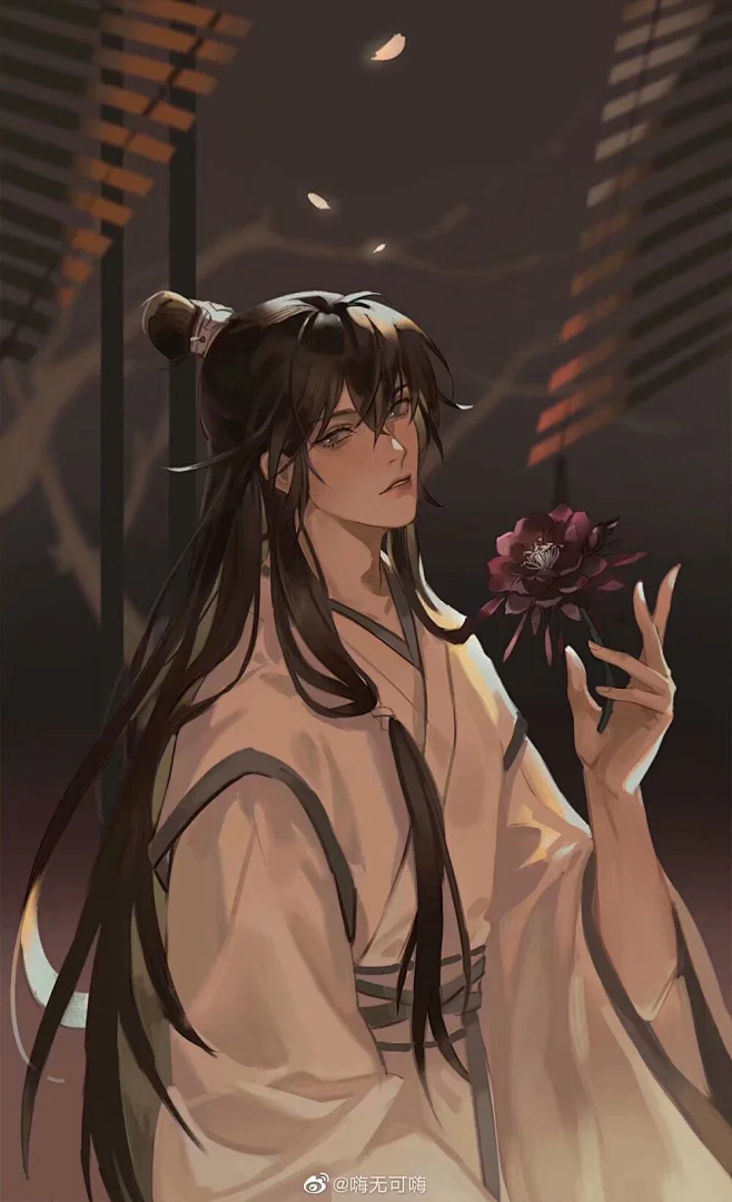 #二哈和他的白猫师尊# 师昧 wb画师：嗨无可嗨-花瓣网