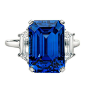 Art Deco Cornflower Blue Sapphire | Sapphire Rings | Pinterest@北坤人素材