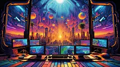 神经壁纸，科技与迷幻的碰撞