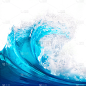 特效通用实景蓝色海浪浪花元素素材