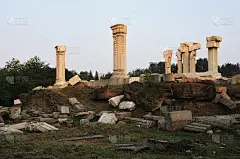 日落北京圆明园