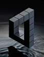 Impossiblity : I shot these impossible shapes inspired by the artist M.C.Escher. I wanted to balance the clean hard lines with something a little softer, so I used a pool of dark water below the shapes with a tranquil rippled surface. Set design was by Ze