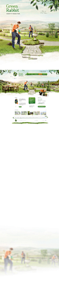 GreenRabbit Gardens : Website for GreenRabbit. Gardening services: design and establishment of gardens. Logo was provided by client.