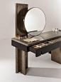 Outfit Vanity - Luxury vanity console table with round mirror | Laurameroni | Made in Italy