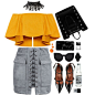 A fashion look from October 2016 featuring zipper crop top, grey mini skirt and spiked high heel shoes. Browse and shop related looks.