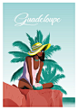 Guadeloupe | Vintage Travel Poster | Enhanced Matte Paper perfect for your wall ! €10.50+