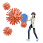 female doctor fight virus