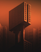 3D aesthetic architecture atmosphere blender Brutalist buildings light Perspective Render