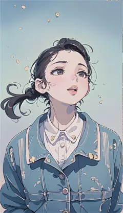 数字艺术漫画风女孩插画-众图网