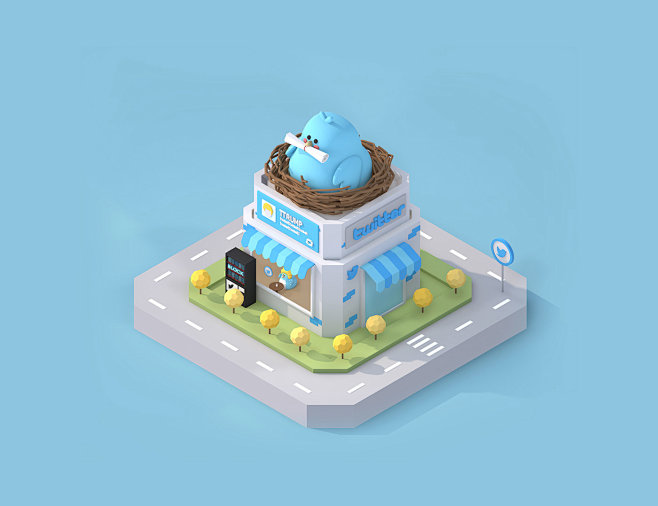 sns town : isometric...