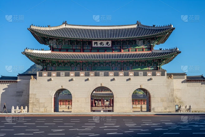 首尔,传统,世界遗产,建筑物门,光化门广场,著名景点,韩国,大门,朝鲜半岛,旅行者素材-花瓣网