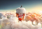 Duckstein | CGI : Duckstein Advertising Campaign. Photography Marcus Mueller.CGI clouds and glass.