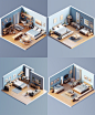 AAAIII_an_isometric_view_of_a_livingbedbedroom_in_3d_rendering__86fd0f53-b65f-4de8-a755-2f150e493cb7