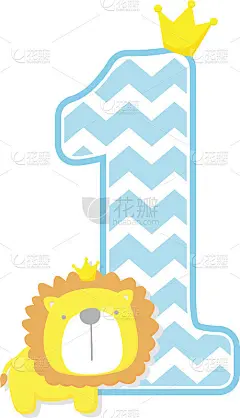 一号，chevron图案，可爱的狮子王