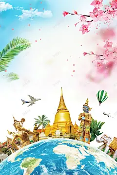 泰国旅游泰国风景PSD 背景模板 背景海报 背景素材 高清背景 高清背景 背景 设计图片 免费下载 页面网页 平面电商 创意素材