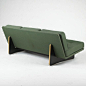 KHO LAING LI sofa Artifort France, 1960 plywood, upholstery