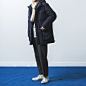SEEZ16原创日本休闲保暖加厚多口袋中长款连帽工装棉服大衣外套男-淘宝网