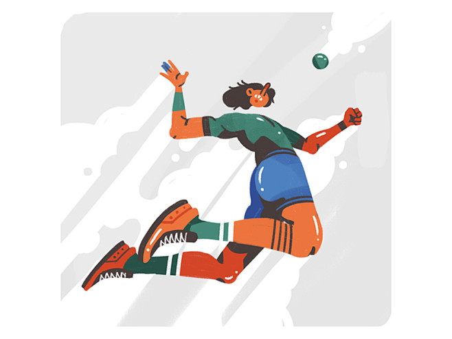 volleyballvolleyballsportforcestrugglehandcharacterflat2d