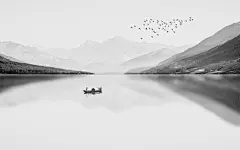 中国风中式古风山水墨电视装饰插画海报背景