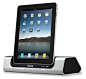 An ultra-sleek, compact stereo system that plays full-size sound and charges your iPhone, iPod and iPad.